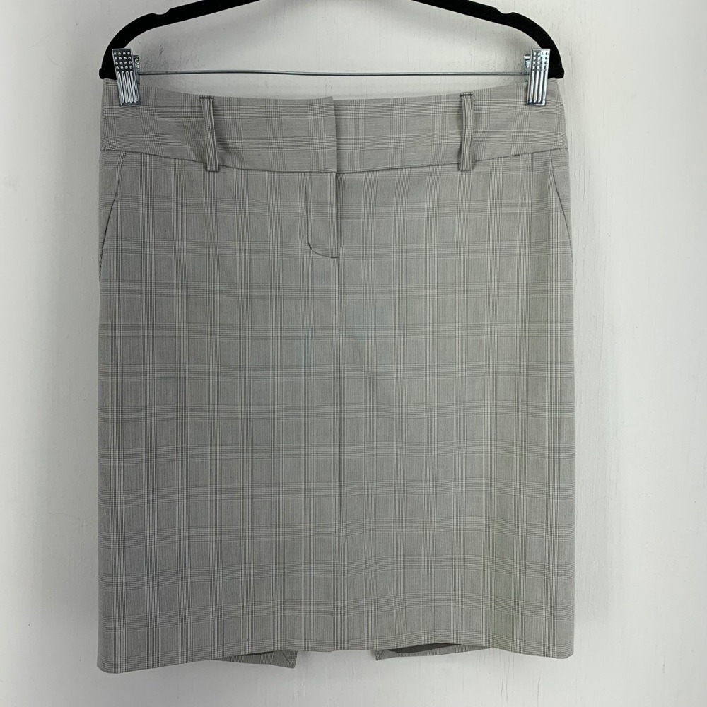 Express Womens 8 Glen Plaid Pencil Skirt Y2K 2000s Officecore Dark Academia